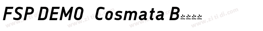 FSP DEMO   Cosmata B字体转换